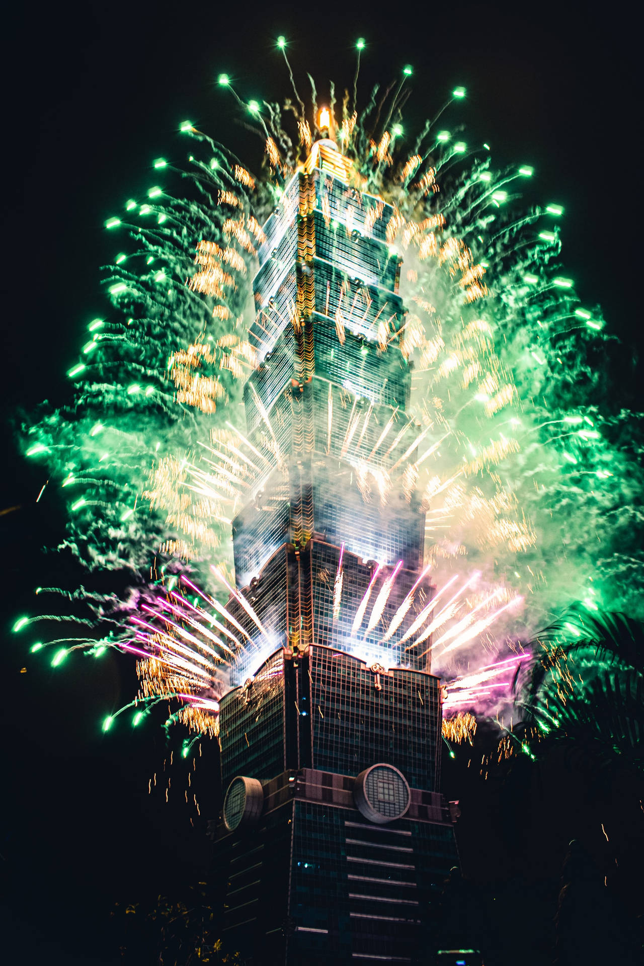 Taipei 101 Fireworks Wallpaper