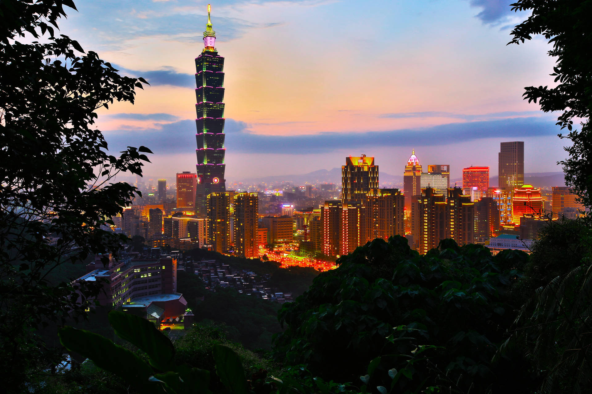 Taipei Taiwan Cityscape Background