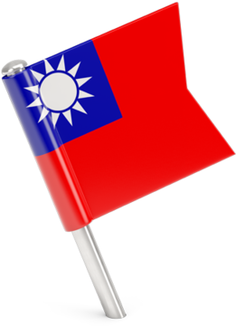 Taiwan Flag Waving PNG