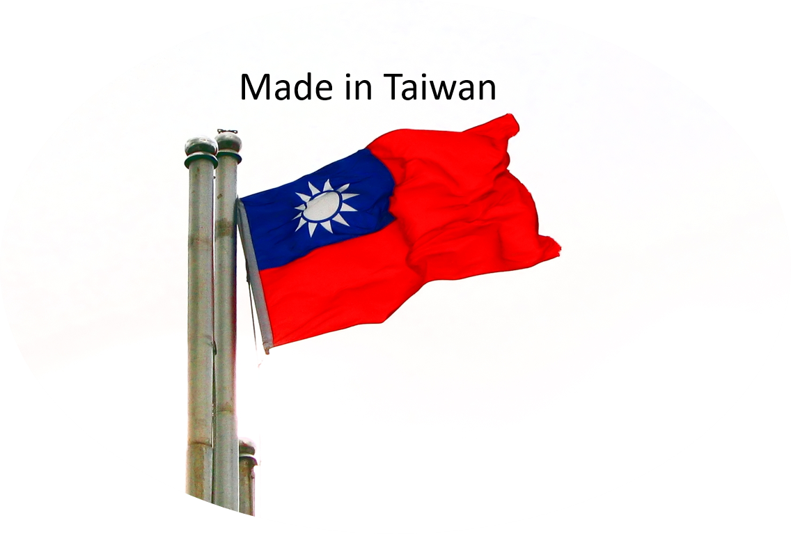 Download Taiwanese Flagand Industrial Pole | Wallpapers.com