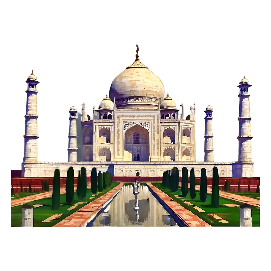 Taj Mahal Detailed Sketch Png 19 PNG