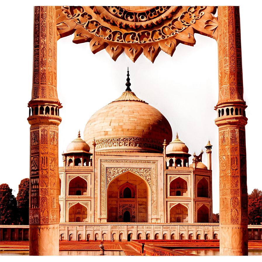 Taj Mahal Intricate Carvings Png Pey PNG