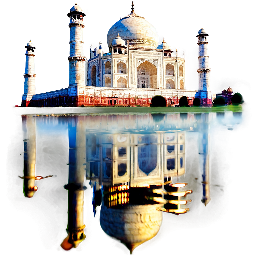 Taj Mahal Reflection In Water Png Jlg PNG