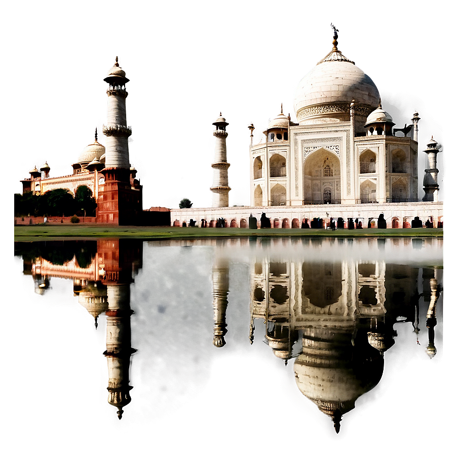 Taj Mahal Reflection In Water Png Owy68 PNG