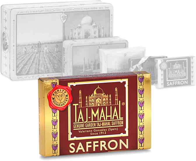 Taj Mahal Saffron Packaging PNG
