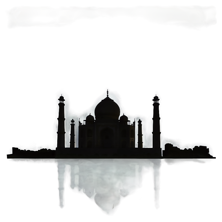 Taj Mahal Silhouette Png Rpf6 PNG