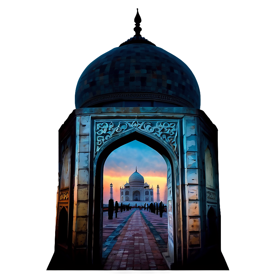 Taj Mahal Sunrise Background Png Xrg39 PNG