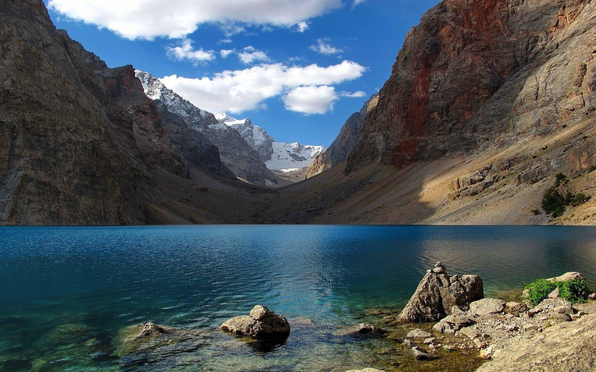 Tajikistan Blue Lake Wallpaper