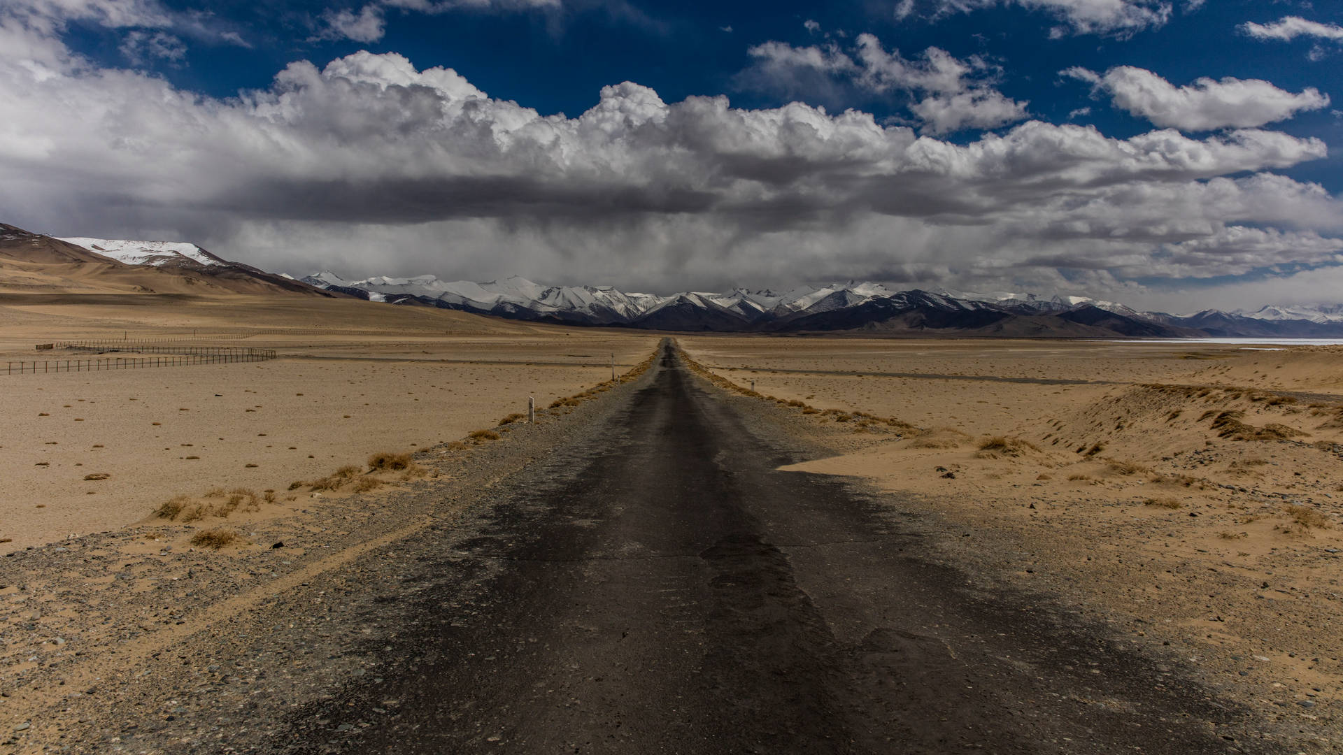 Tajikistán,carretera Del Desierto Fondo de pantalla