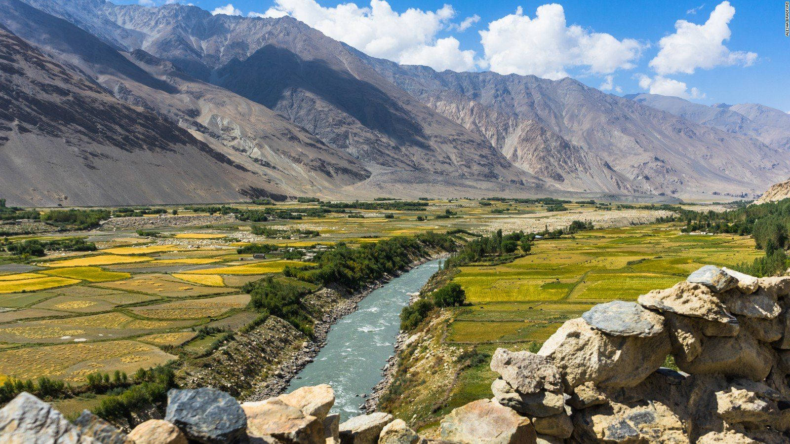 Tajikistan River Valley Wallpaper