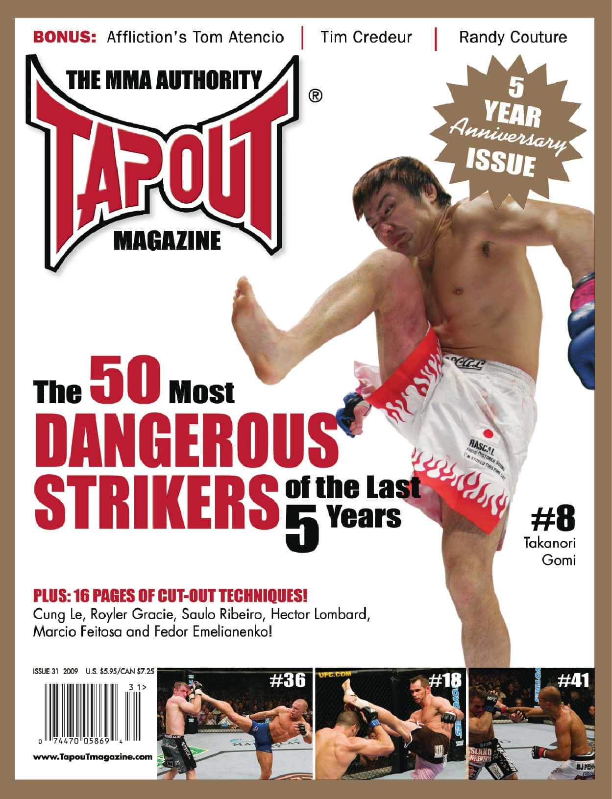 Capada Revista Tapout Com Takanori Gomi. Papel de Parede