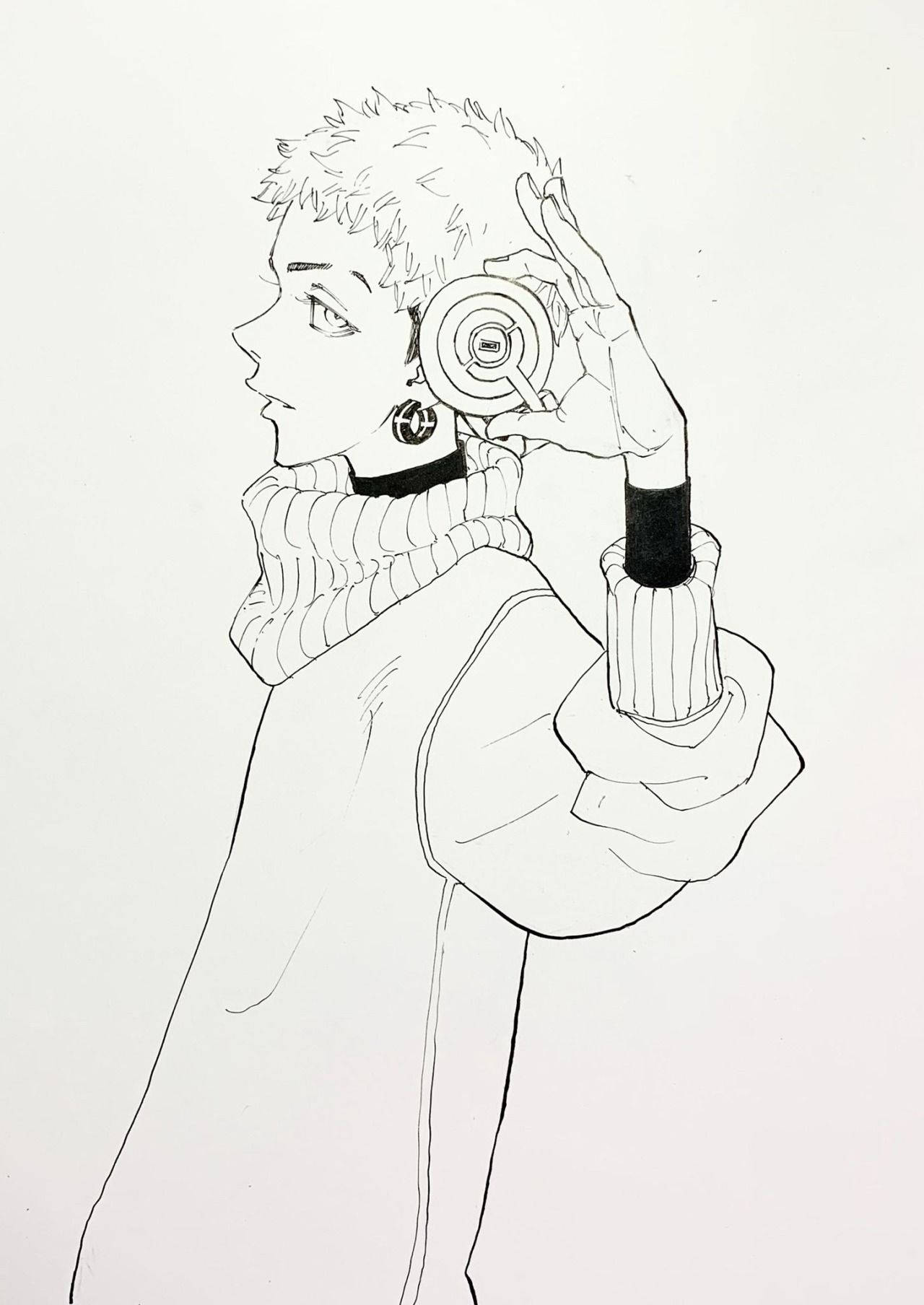 Takashi Mitsuya Headphones Wallpaper