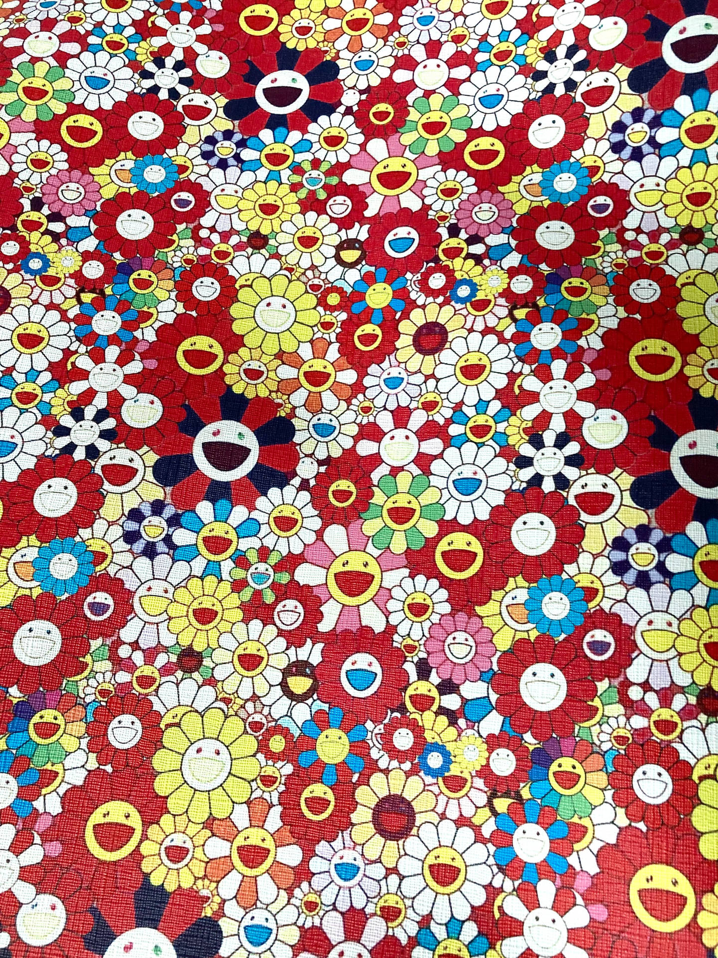 Takashi Murakami Smiley Flowers Wallpaper
