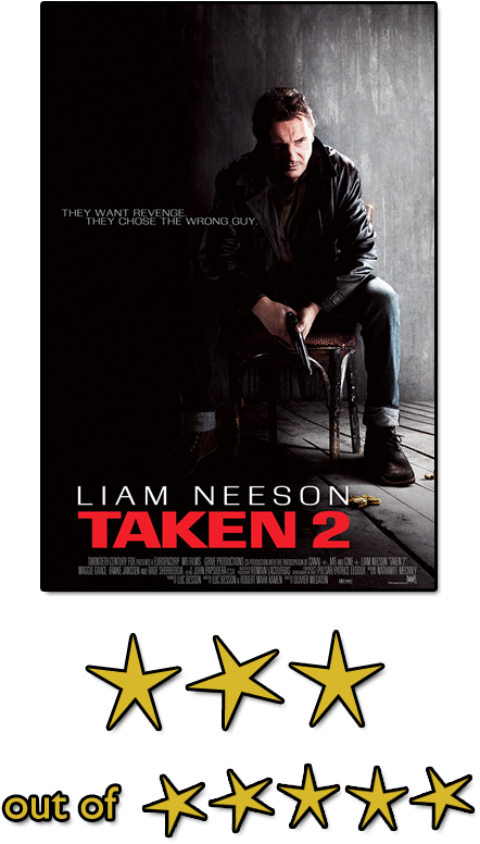 Taken2 Movie Poster Rating PNG