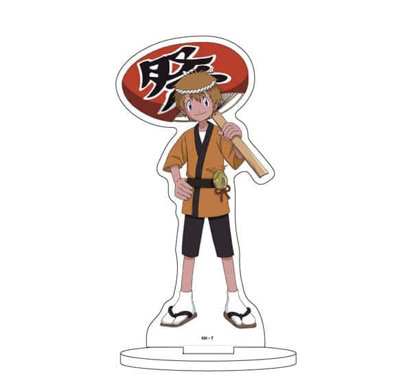 Takeru Takaishi From Digimon Adventure With His Digimon Partner Wallpaper