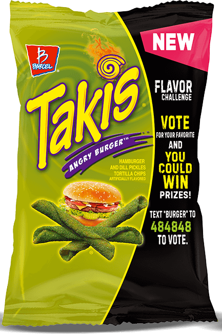 Takis Angry Burger Flavor Challenge Package PNG