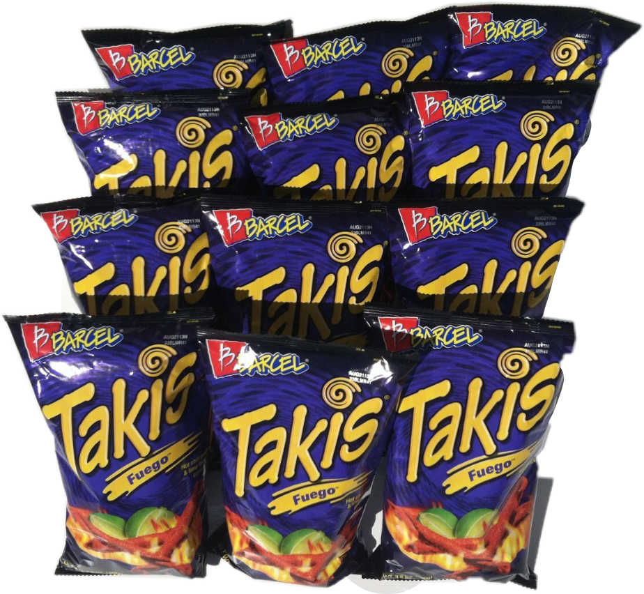 Takis Fuego Chips Multipack PNG