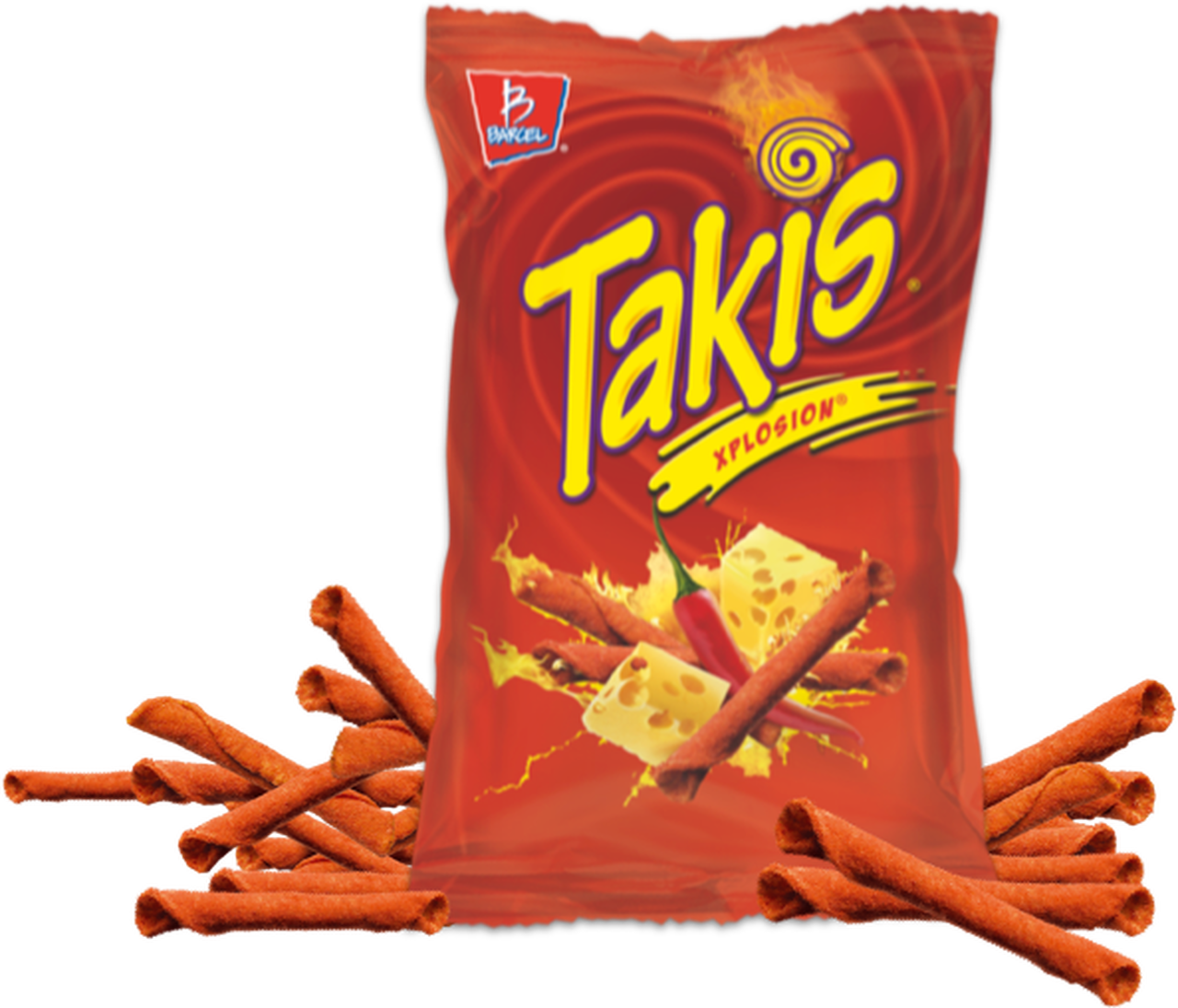 Takis Fuego Snack Package PNG