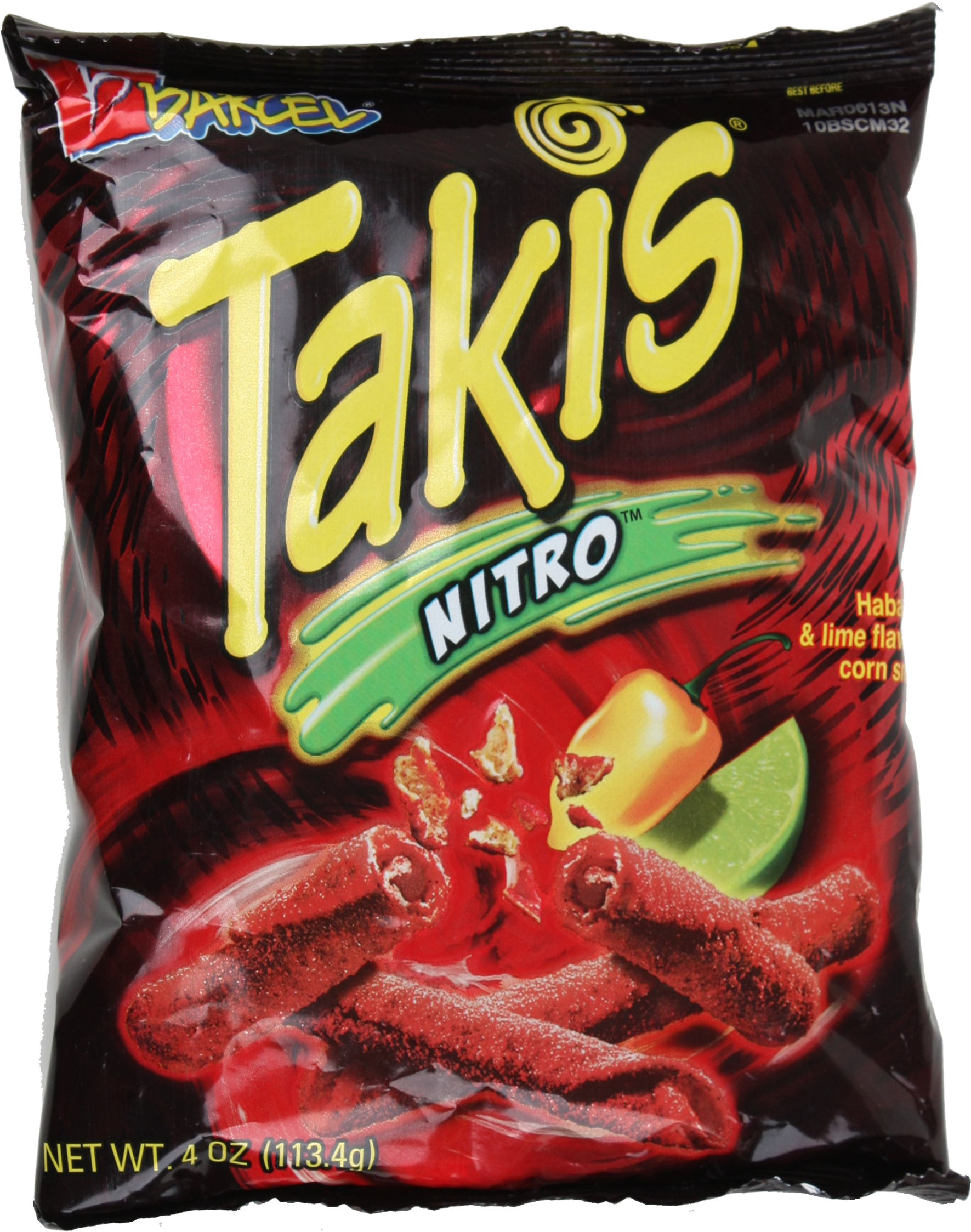 Takis Nitro Habanero Lime Flavored Snacks PNG