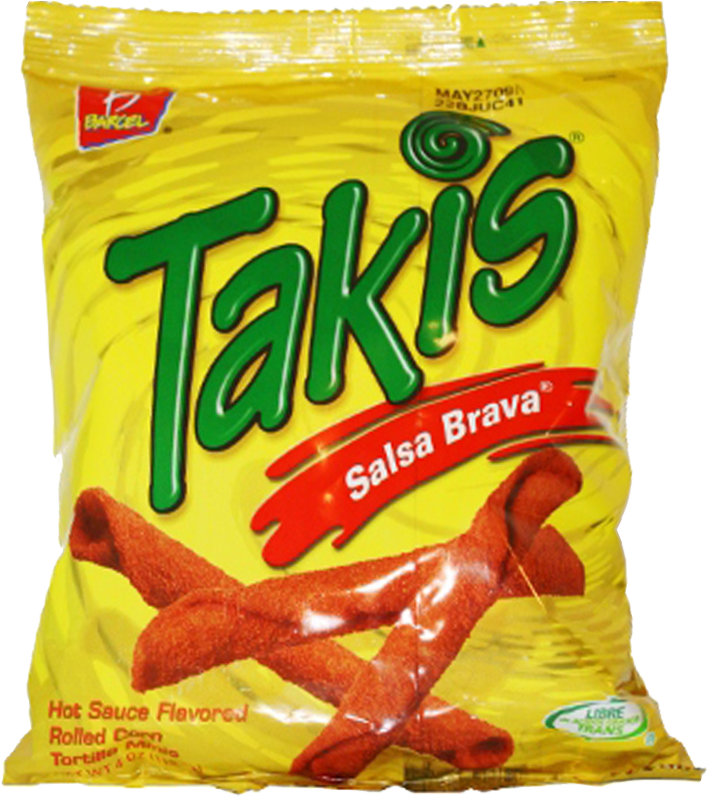 Takis Salsa Brava Flavored Snack Package PNG