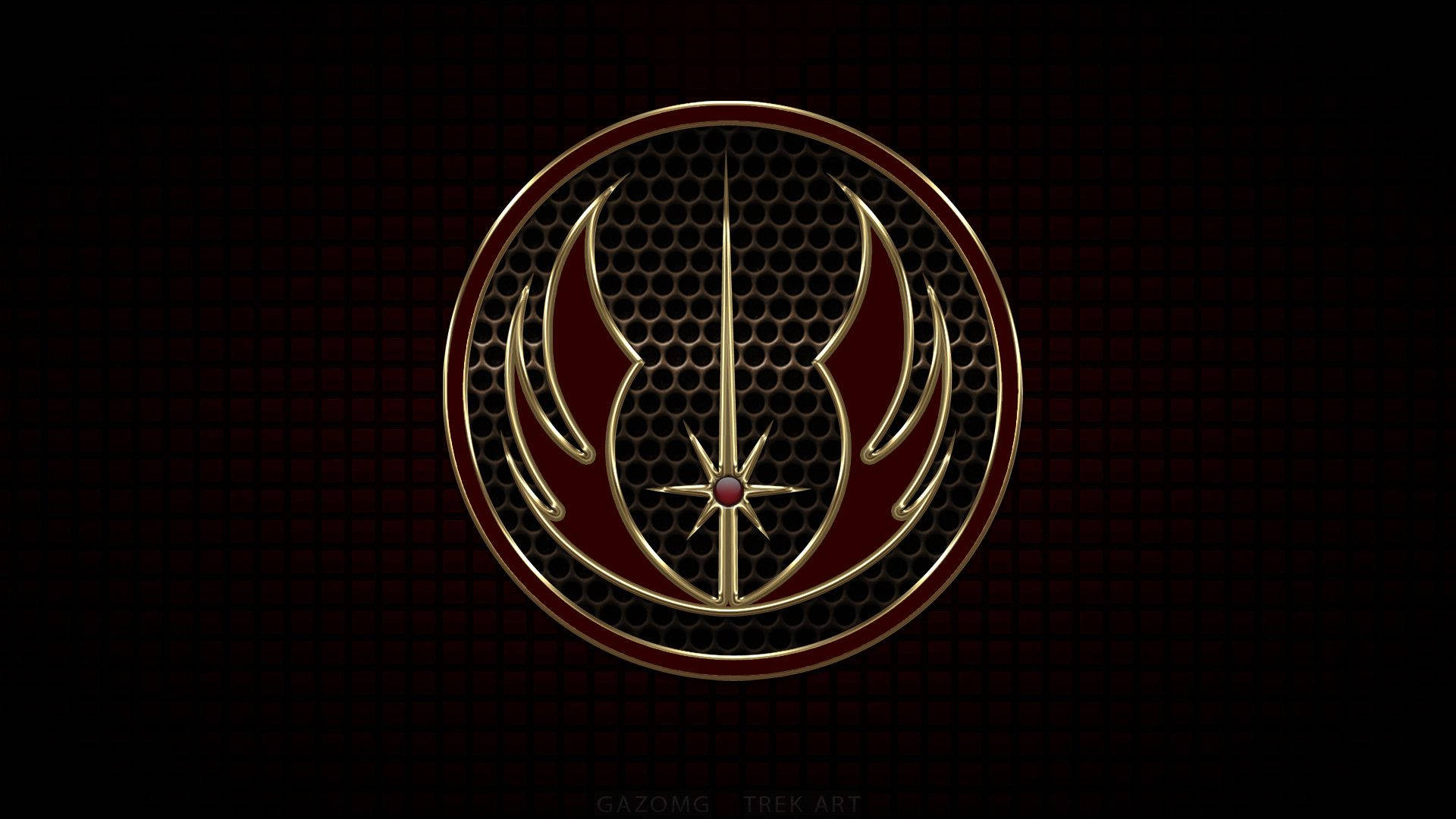 Tales Of The Jedi Logo On Back Backdrop Wallpaper