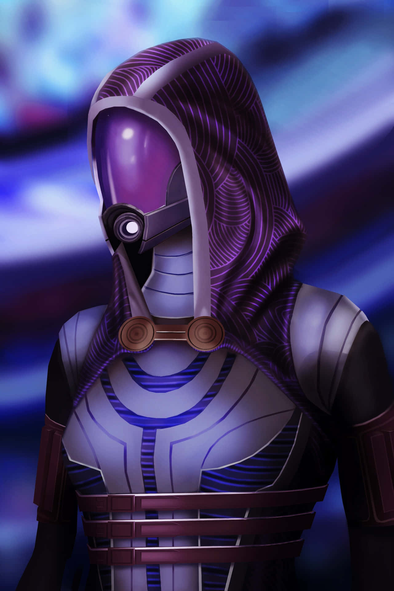 Tali'Zorah - A Heroic Adventurer in the Universe of Mass Effect Wallpaper