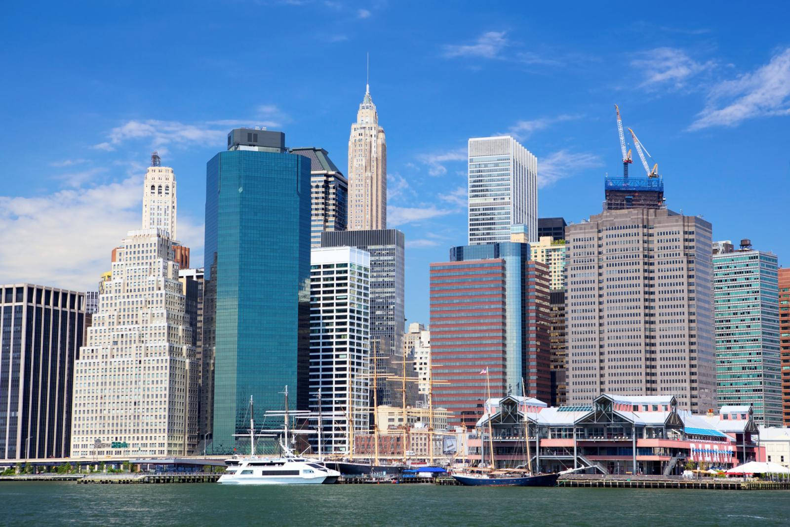 Tall Buildings At South Street Seaport Wallpaper