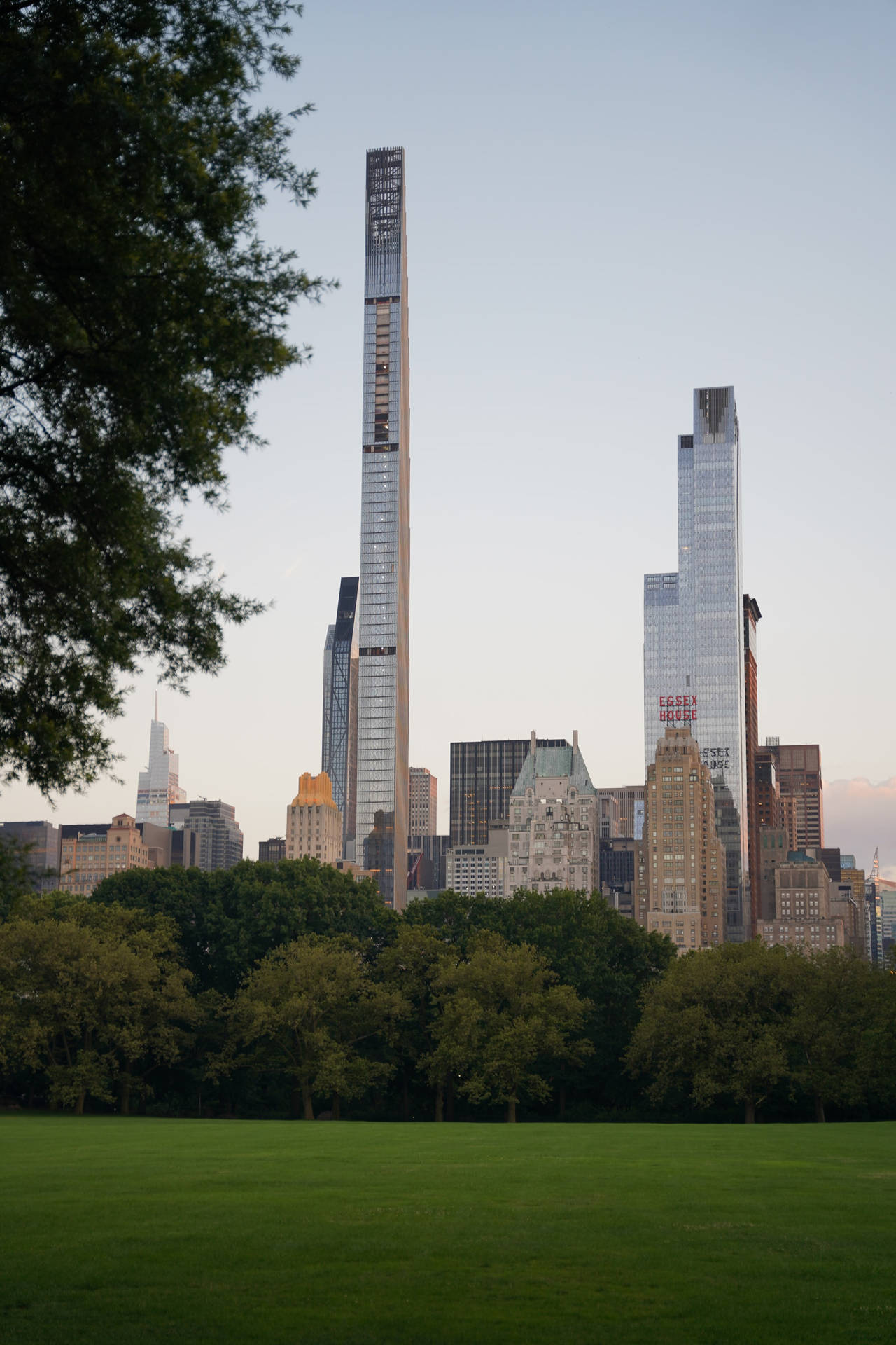 Tall Buildings Outside Central Park Wallpaper