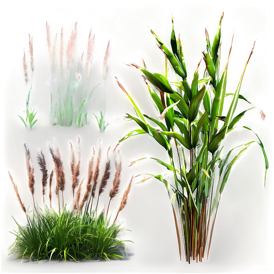 Tall Ornamental Grass Png Pri PNG