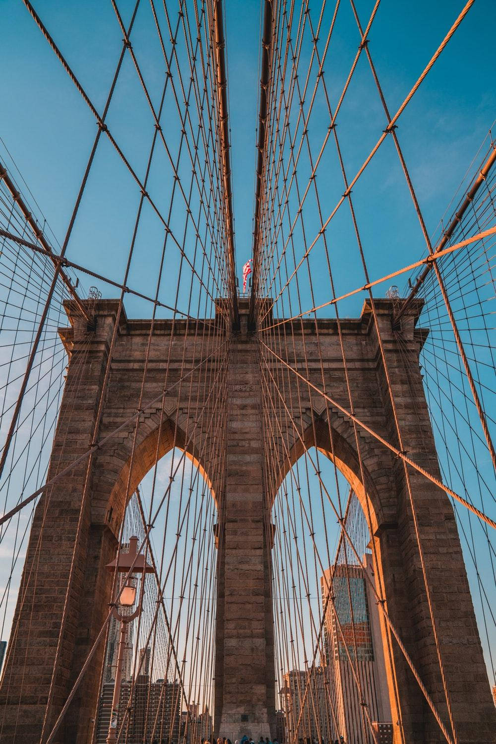 Hoherpfeiler Der Brooklyn Bridge Wallpaper