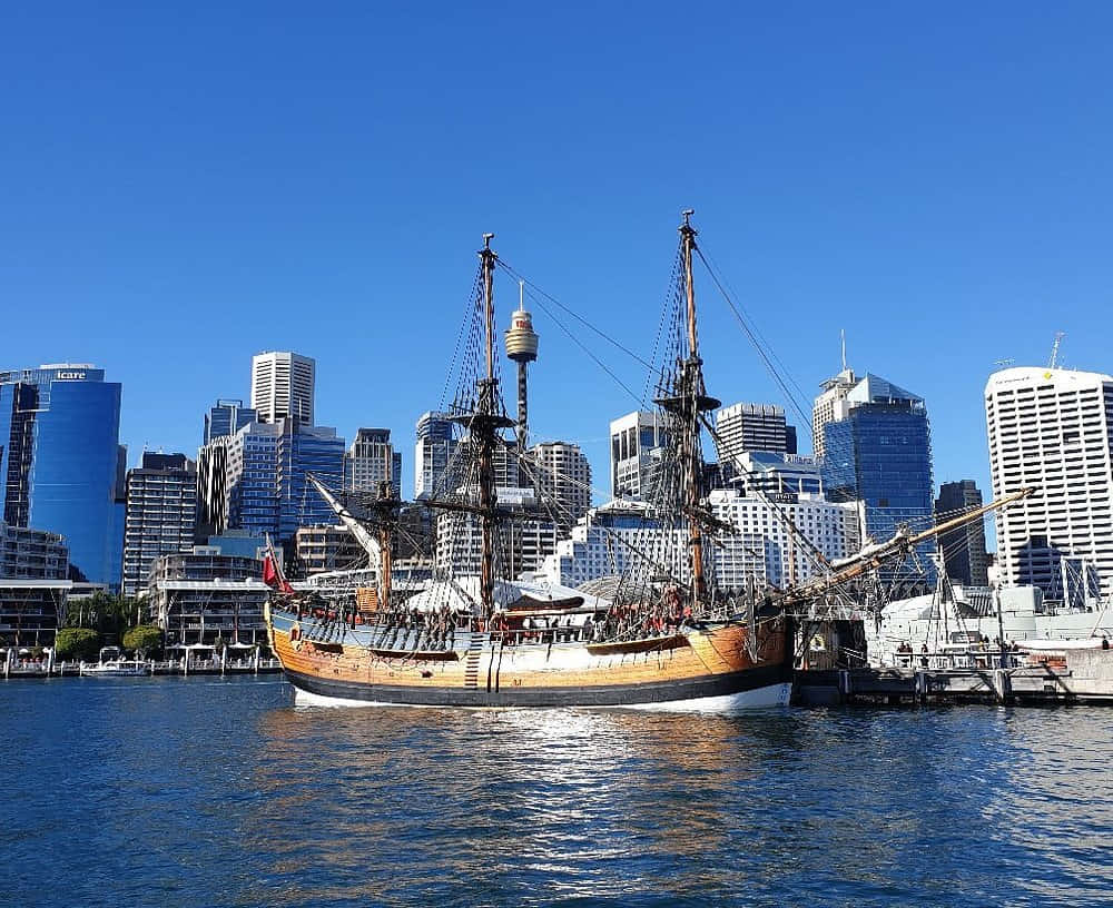 Tall Ship Darling Harbor Sydney Wallpaper
