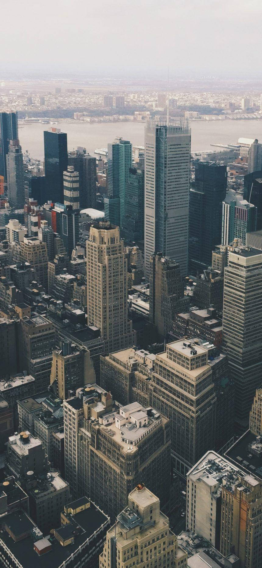 Høje Skyskrabere I New York iPhone Papir Tapet Wallpaper