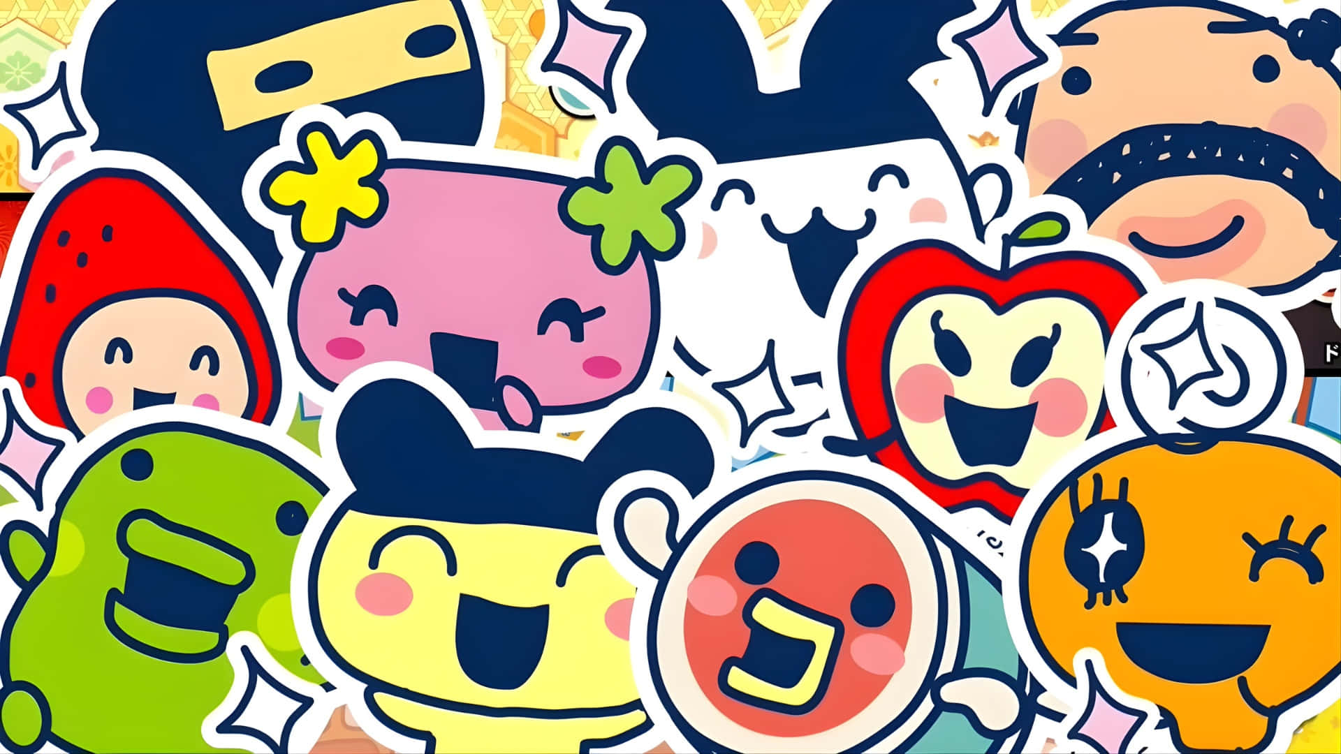 Tamagotchi Characters Collection Wallpaper