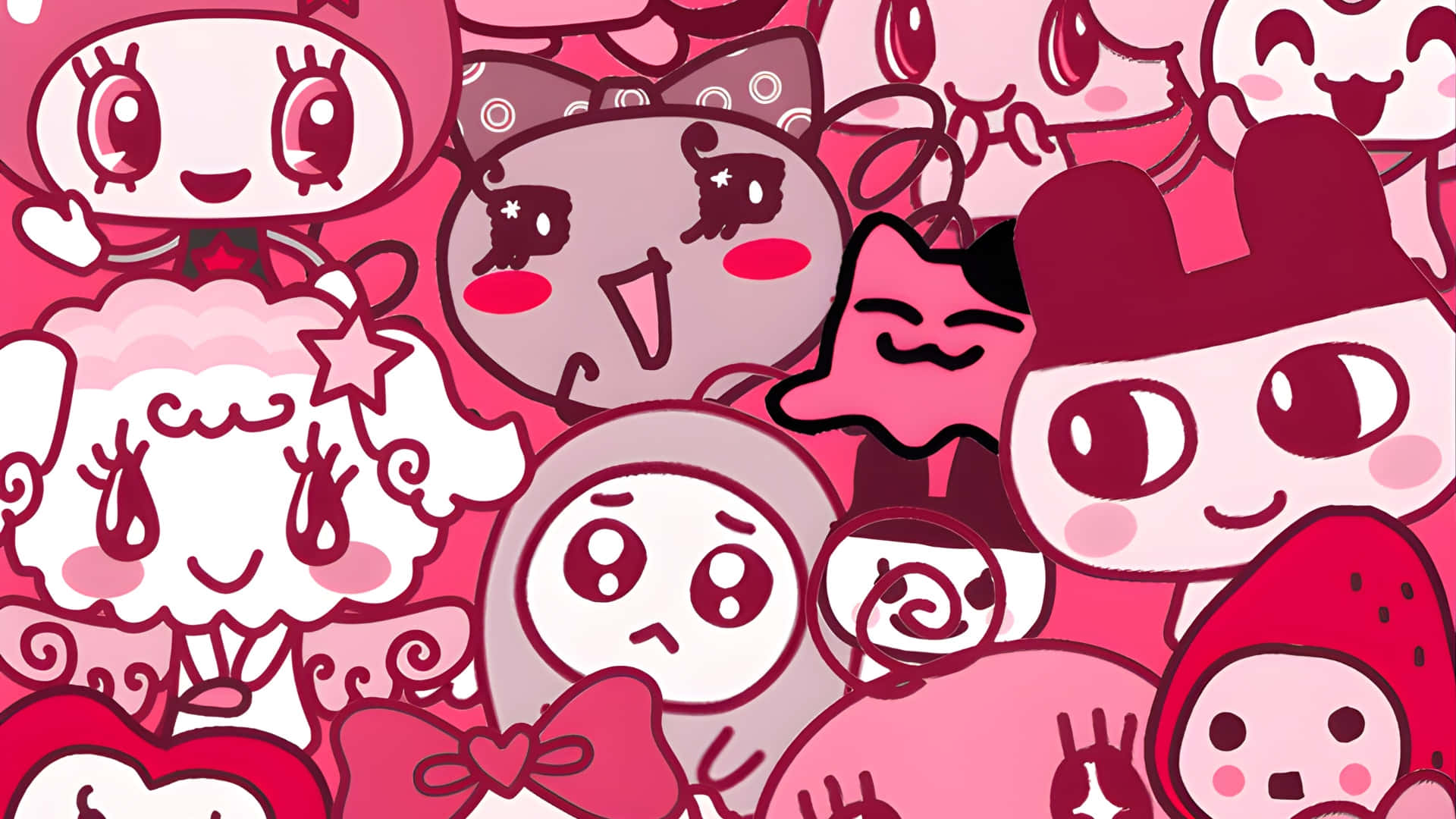 Tamagotchi Characters Collection Wallpaper