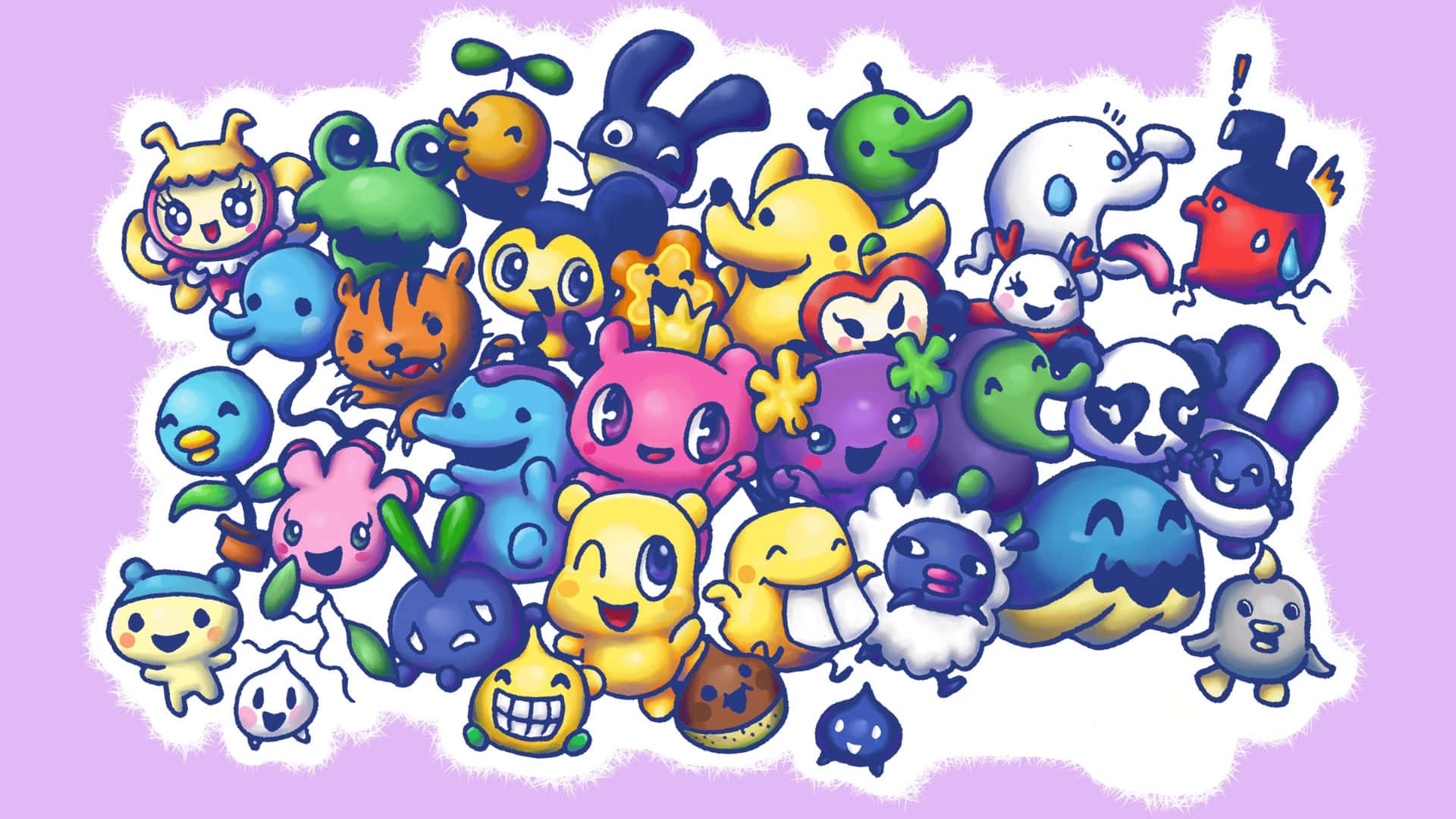 Tamagotchi Characters Collection Wallpaper