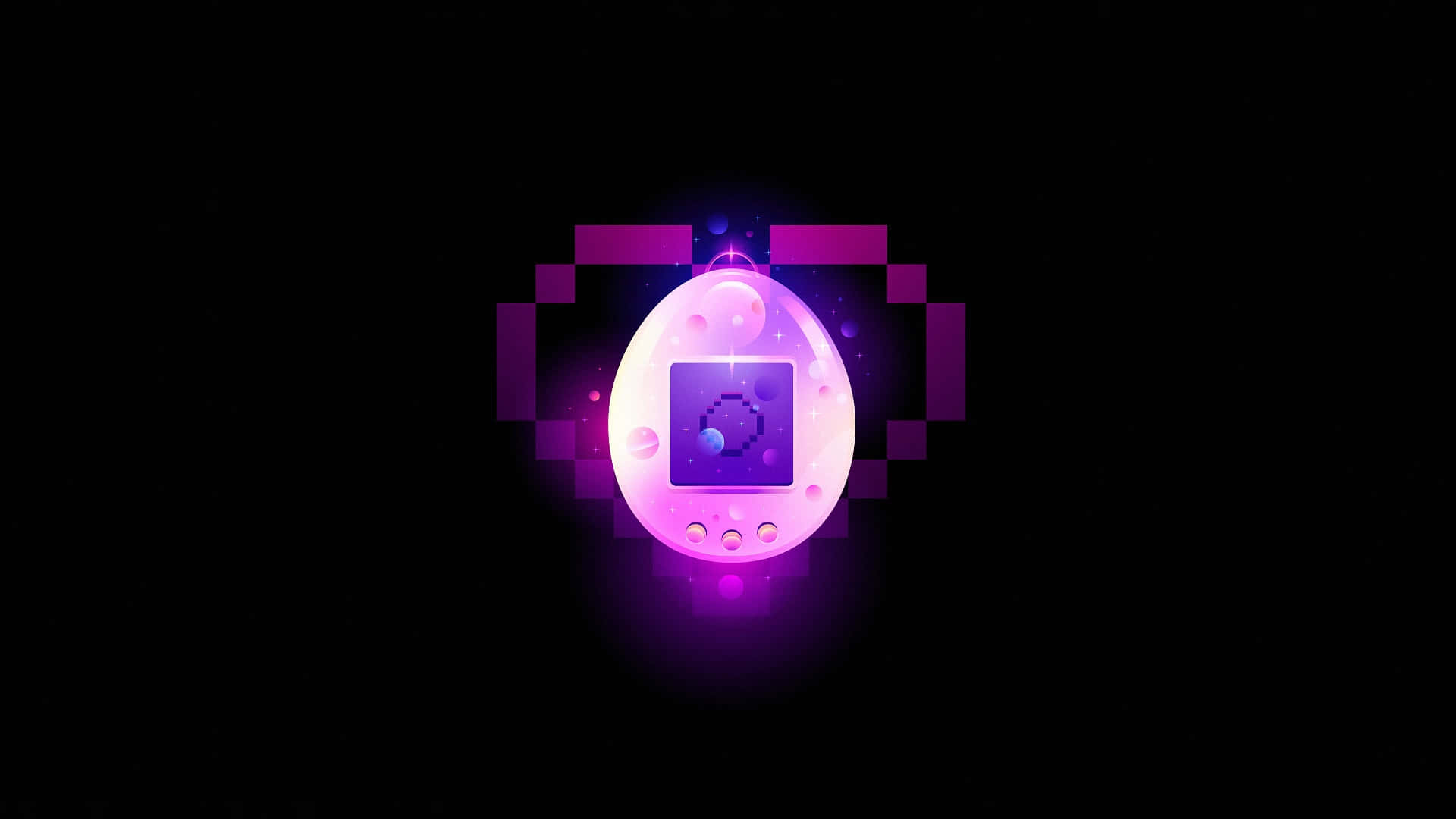 Tamagotchi Digital Pet Glow Wallpaper
