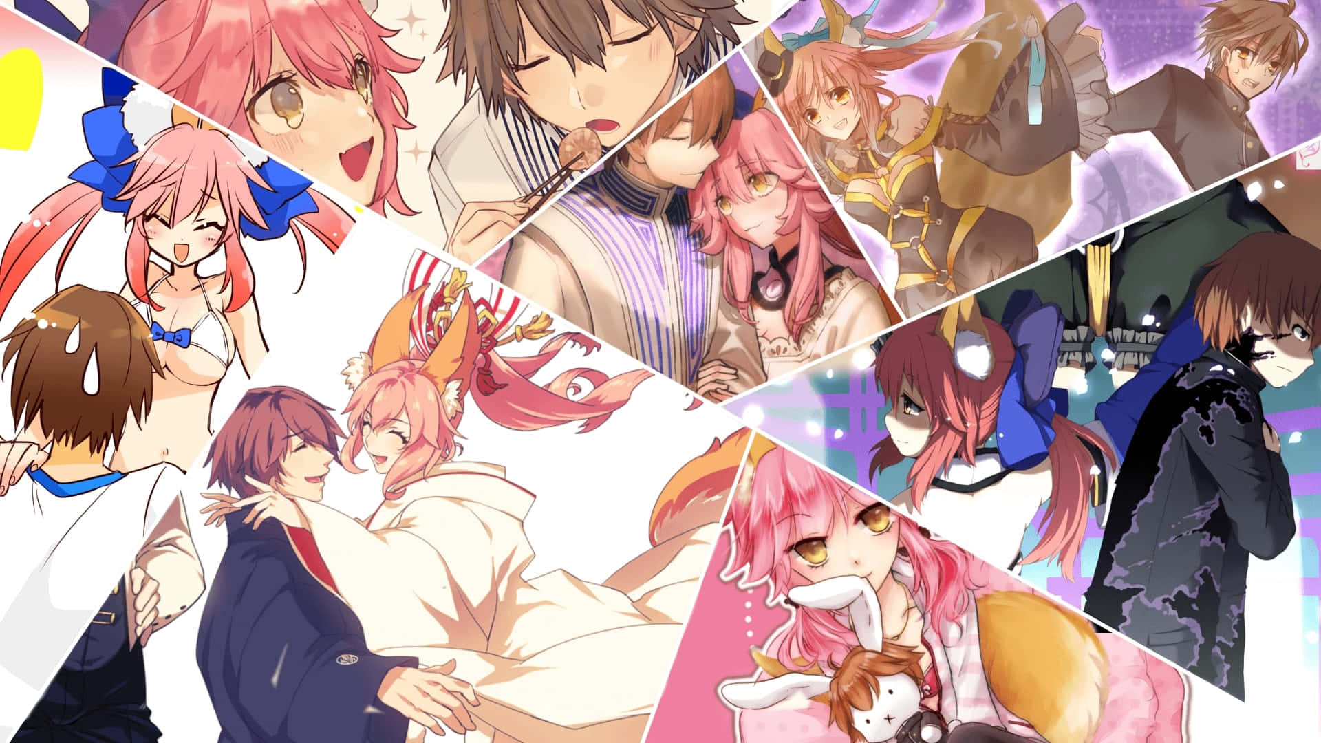 "tamamo No Mae Captivating The Audience In Fate Grand Order" Wallpaper