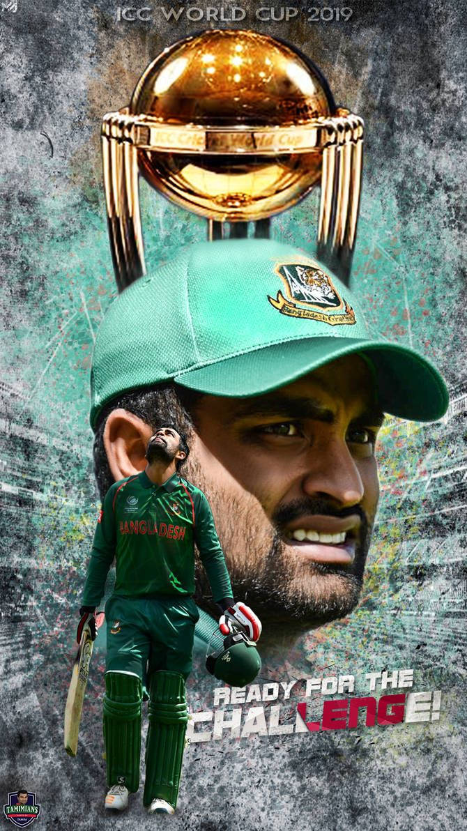Tamim Iqbal With Trophy Wallpaper