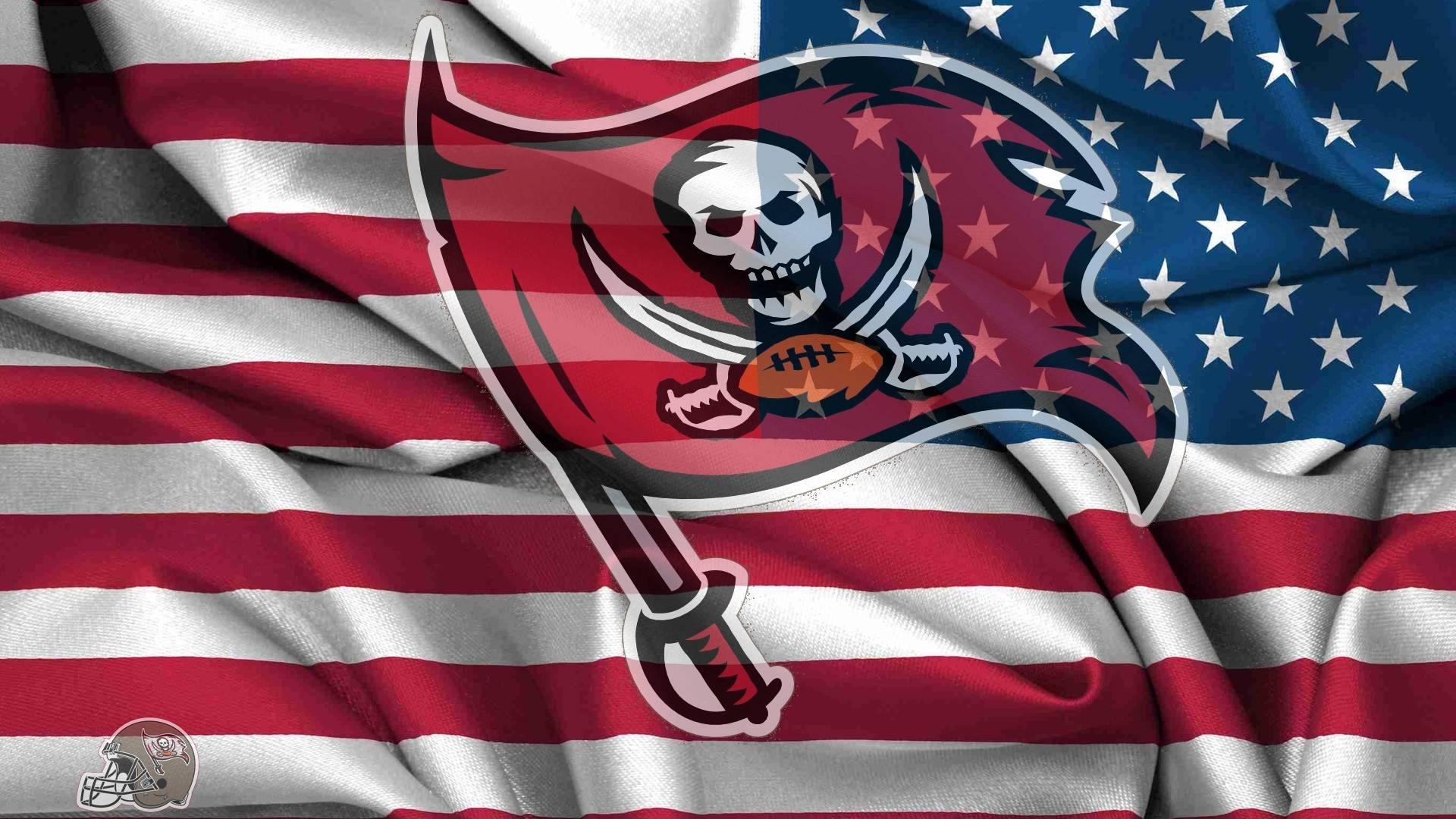 Tampa Bay Buccaneers US Flag Wallpaper