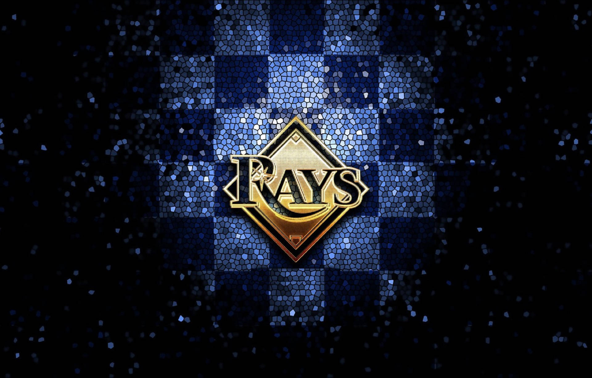 Tampa Bay Rays Gold Emblem Wallpaper