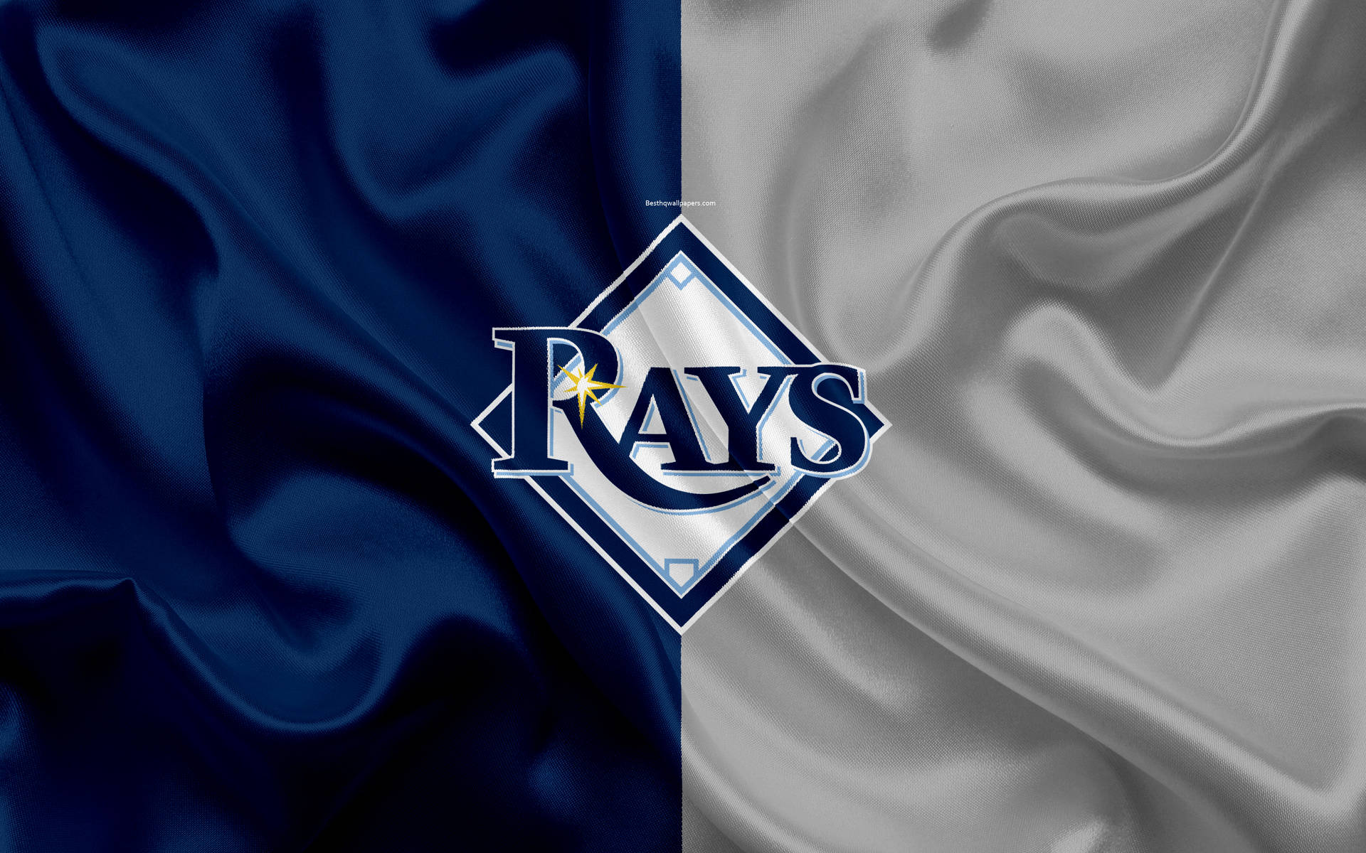 Tampa Bay Rays Logo Blue And White Wallpaper