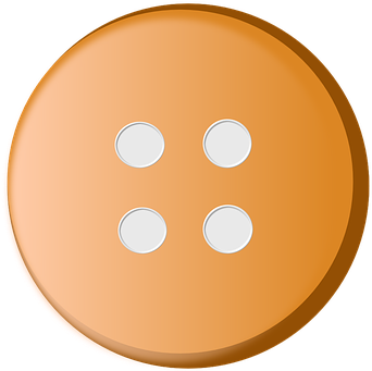 Tan Four Hole Sewing Button.png PNG