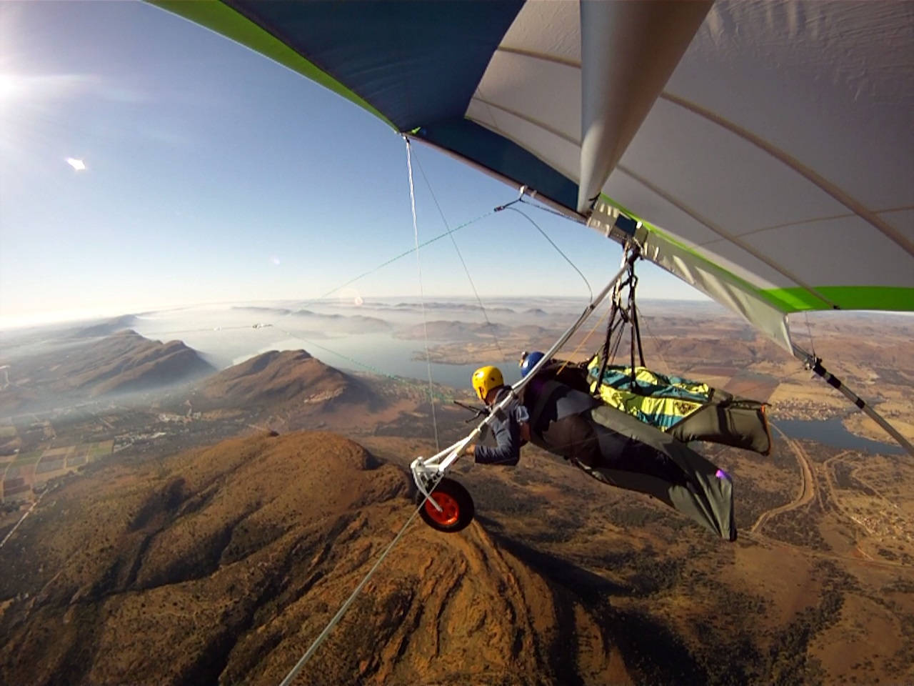 Tandem Hang Gliding Mountains South Africa Wallpaper