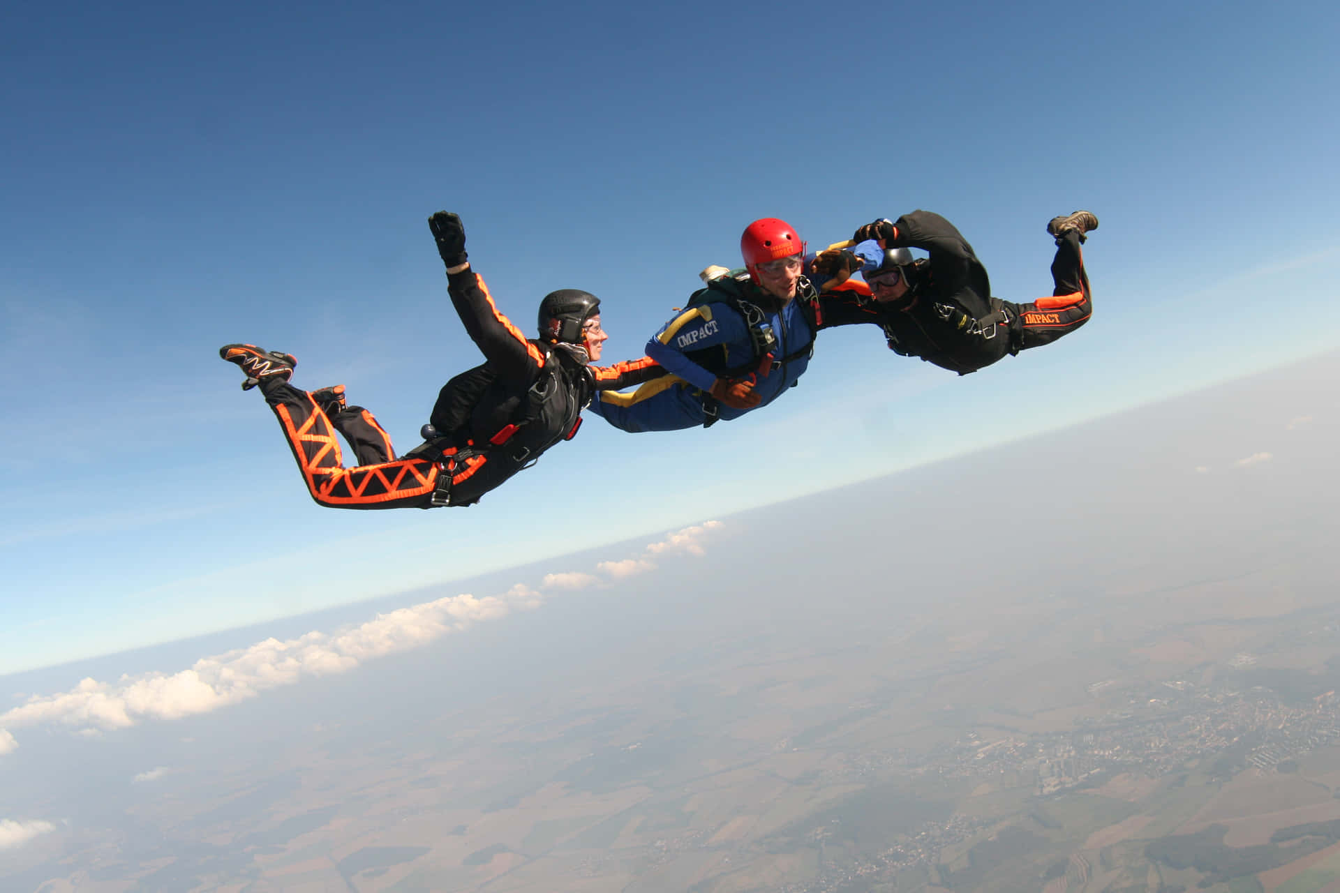 Tandem Jumping Skydiving Background