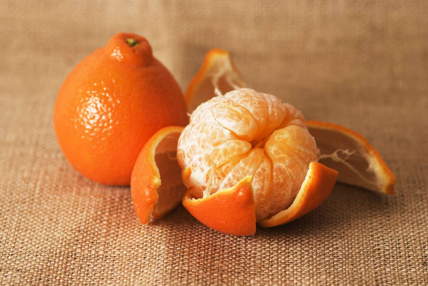 Tangelofrucht Gestricktes Tuch Wallpaper