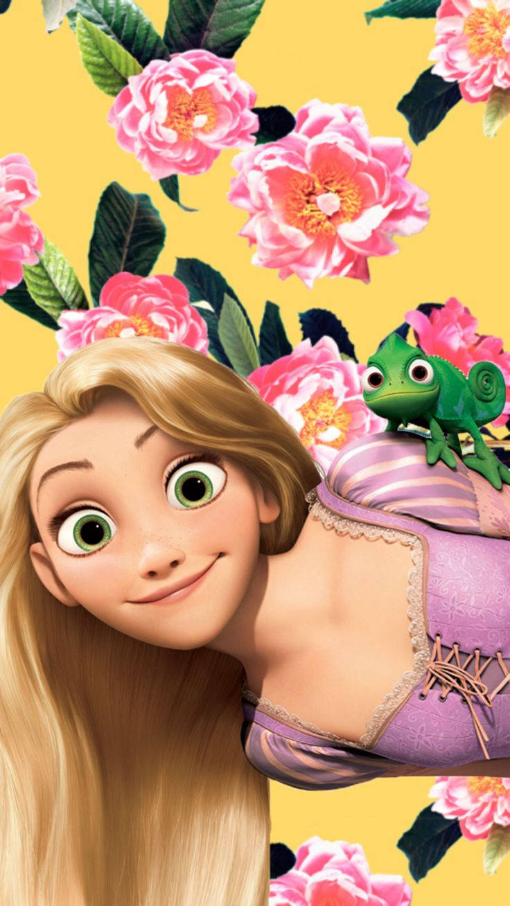 Tangled Rapunzel And Pascal Wallpaper