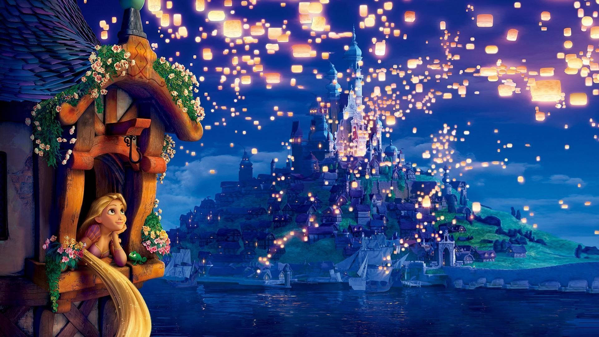 Tangled Rapunzel By The Window Wallpaper