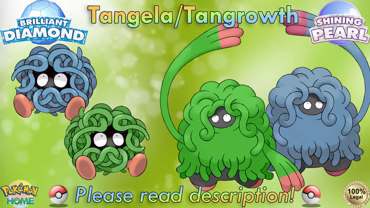 Tangrowth - The Vine Monster Pokemon In Its Element Wallpaper