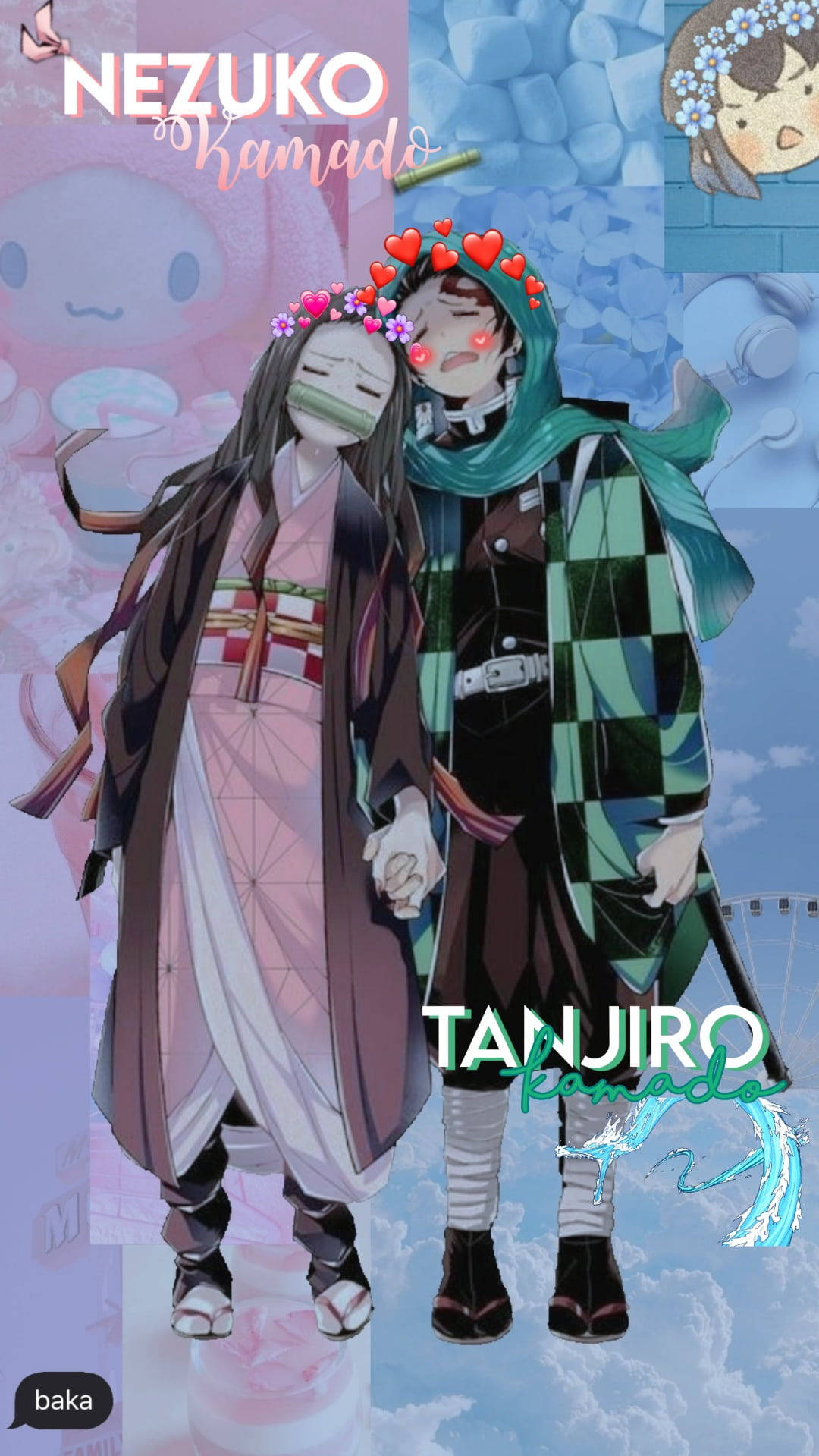 Tanjiro And Nezuko Shipping Cute Wallpaper