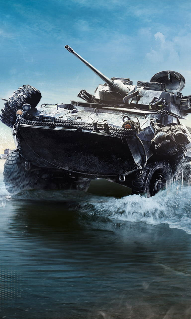 Tank Gun On Water Battlefield 4 Phone Wallpaper